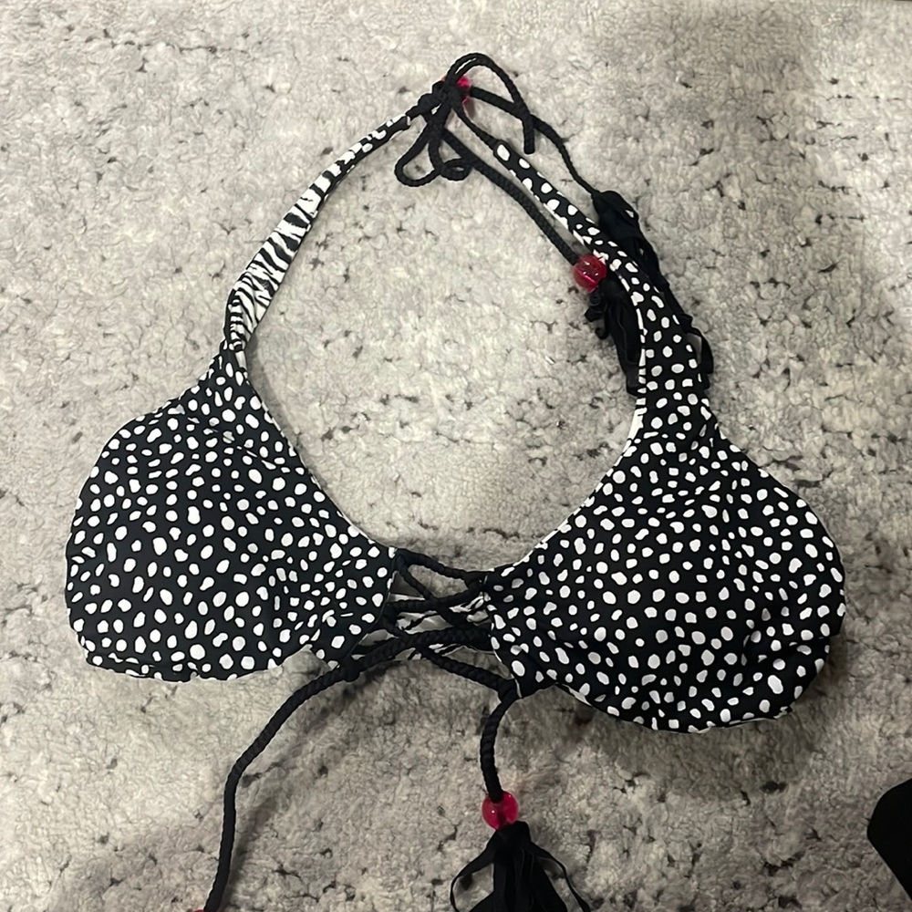 reversible animal print bikini top!